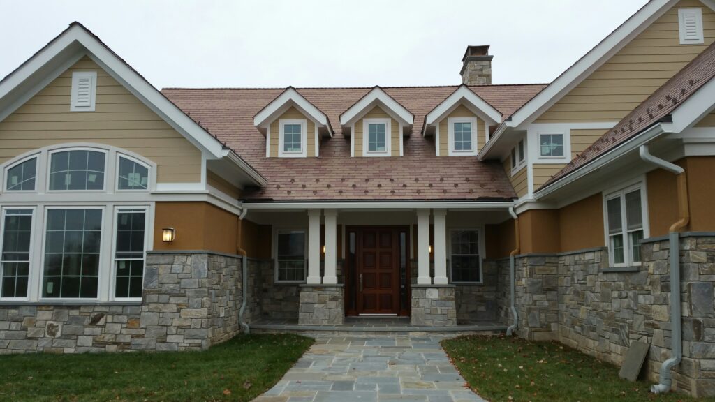  EcoStar Composite Slate Roofing on a house in Maryland 